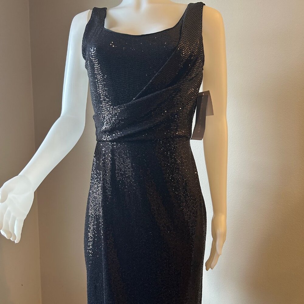 London Times Sheath Sequins Dress